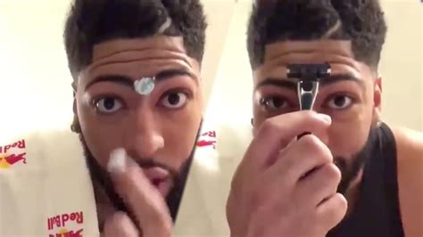 can anthony davis shave his unibrow