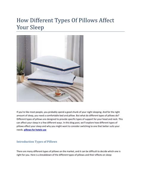 Can Bad Pillows Affect Sleep