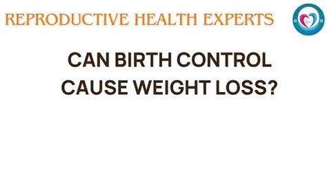 Can Birth Control Affect Weight Loss