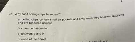 Can Boiling Chips Be Reused