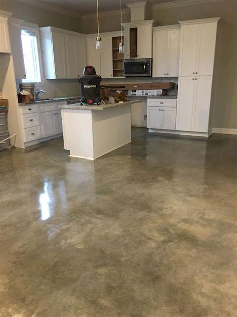 can cement floor be finishing ideas