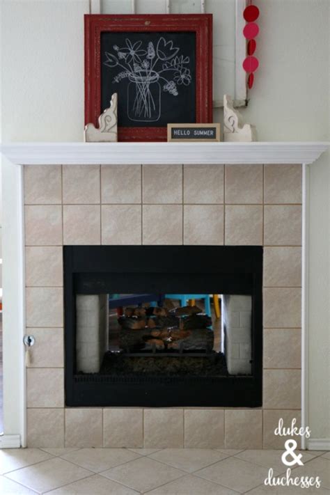 Can Ceramic Tile Around Fireplace Be Painted
