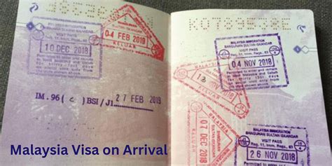 can chinese get visa on arrival in malaysia