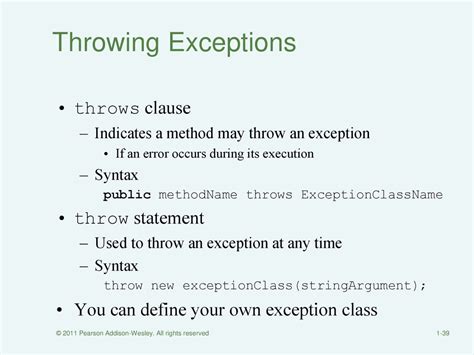 Can Class Throws An Exception