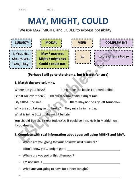 can could may might exercises with answers pdf