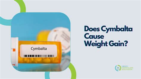 can cymbalta cause weight gain
