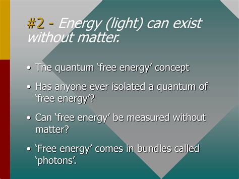 Can Energy Exist Without Matter