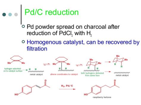 can h2 pd/c reduce amide