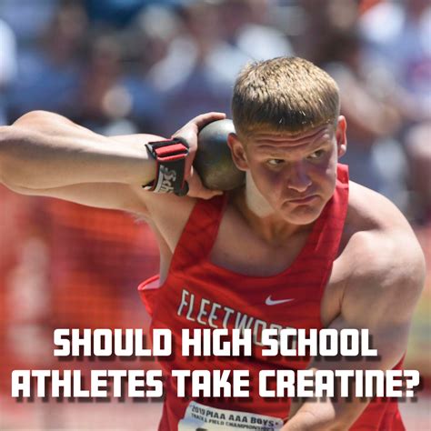 can high school athletes take creatine