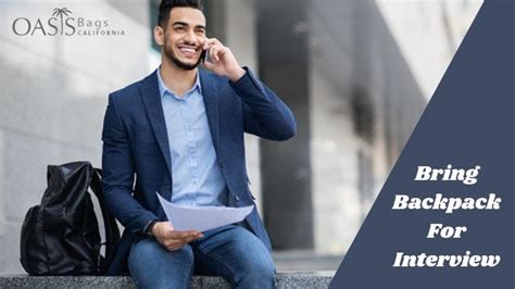 Can I Bring Backpack To Interview