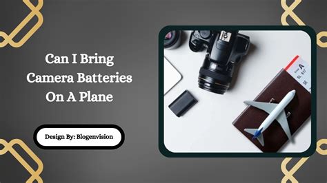 can i bring camera on plane