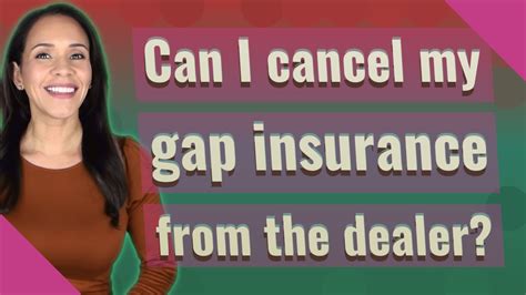 can i cancel gap insurance anytime