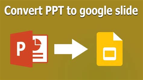 can i convert a powerpoint presentation to google slides