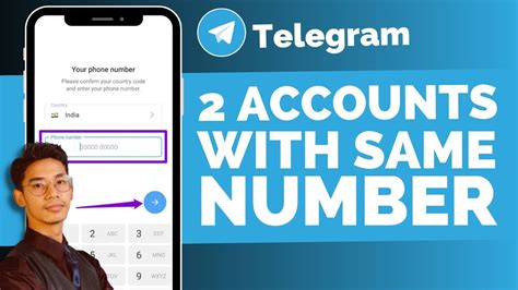 can i create 2 telegram accounts with same number on android