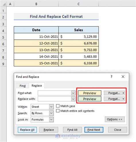 can i find and replace multiple values in excel