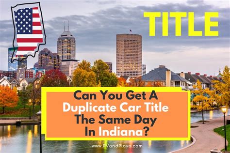 Can I Get A Duplicate Title The Same Day In Sc