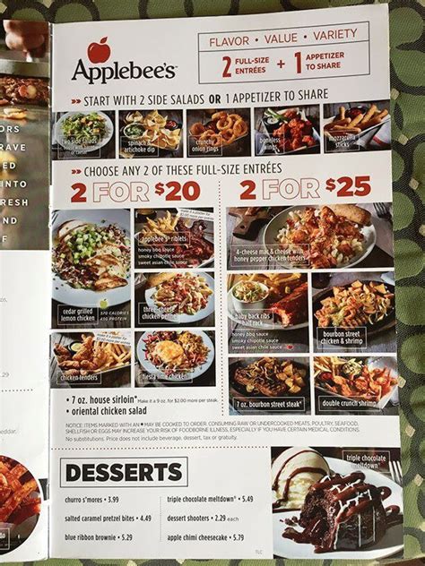 Can I Get Applebee's Menu