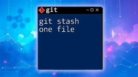 Can I Git Stash A Single File