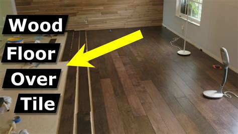 can i lay bamboo flooring over tiles