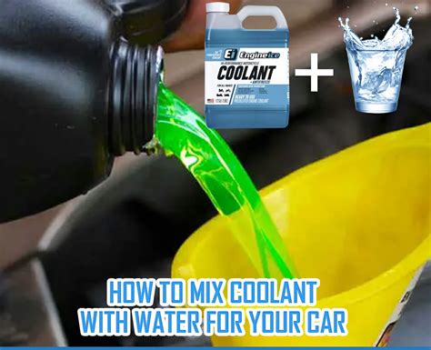 Can I Mix Water With Coolant