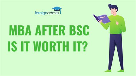 can i pursue mba after bsc