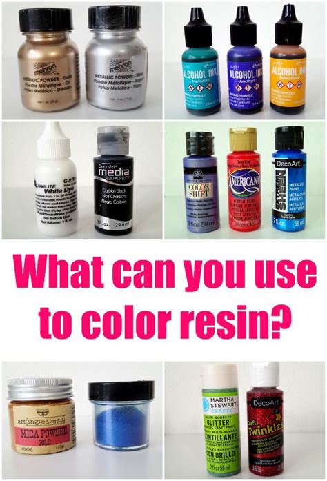 Can I Use Acrylic Paint To Color Resin