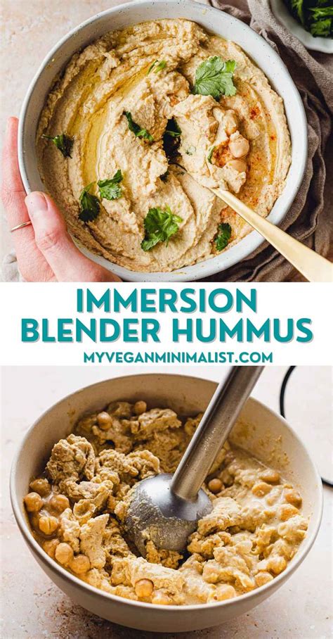 Can I Use An Immersion Blender To Make Hummus
