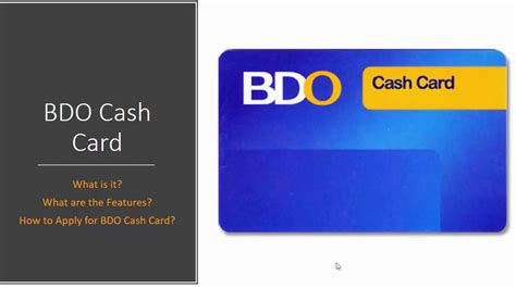 can i withdraw cash from bdo credit card