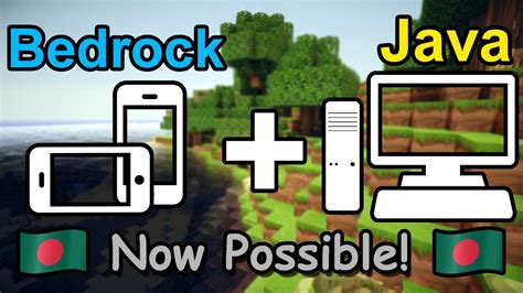 can java and bedrock minecraft play together