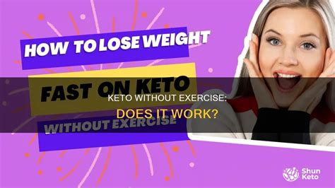 Can Keto Work Without Exercise