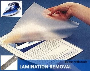 Can Laminate Be Removed From Documents