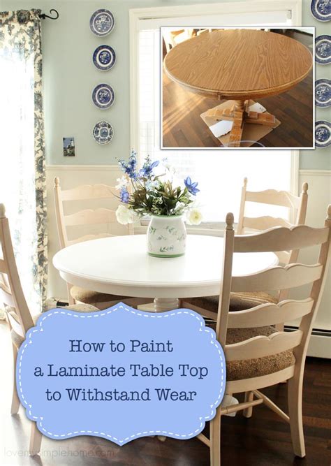 Can Laminate Table Be Painted
