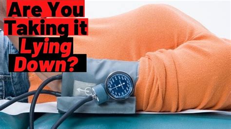 can lying down affect blood pressure