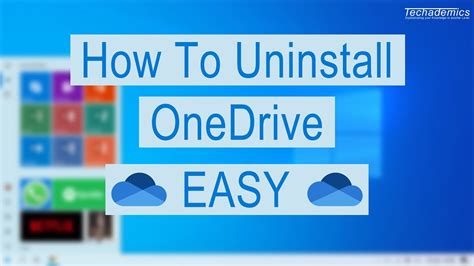 can onedrive be uninstalled