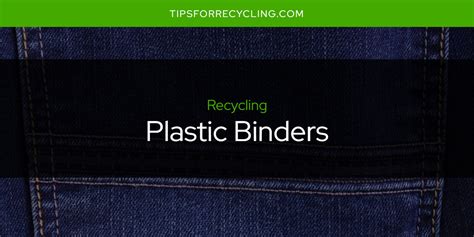 Can Plastic Ring Binders Be Recycled