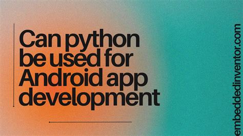can python be used for embedded systems
