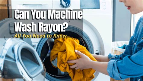 Can Rayon Be Machine Washed