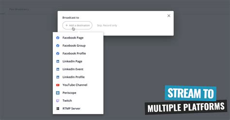 can streamyard stream to multiple platforms
