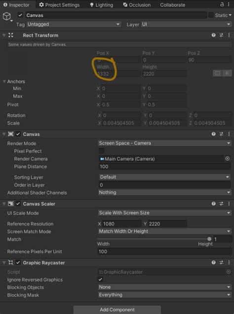 Can T Change Canvas Size Unity