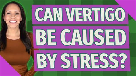 can vertigo be caused by stress