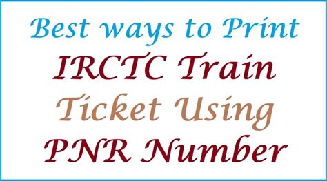 can we cancel train ticket using pnr number