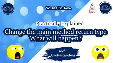 can we change return type of main method in java