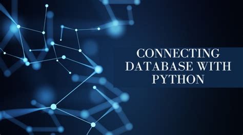 can we connect python to database