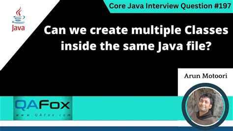 can we have multiple classes in same java file
