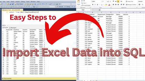 can we import excel data into sql server