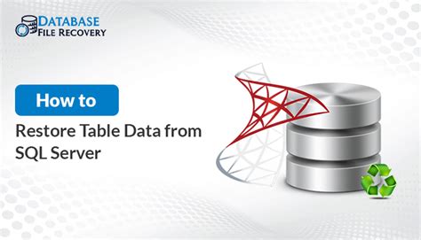 Can We Restore A Table In Sql Server