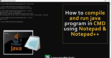 can we run java program in notepad ++
