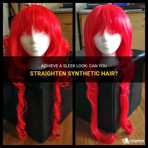 Perfect Can We Straighten Synthetic Hair For Short Hair