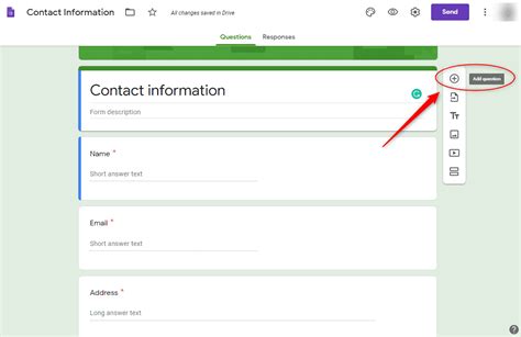 can you add a link in google forms