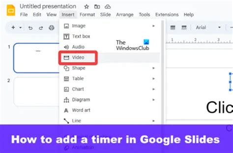 can you add a timer on google slides